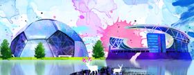 地标建筑国潮插画