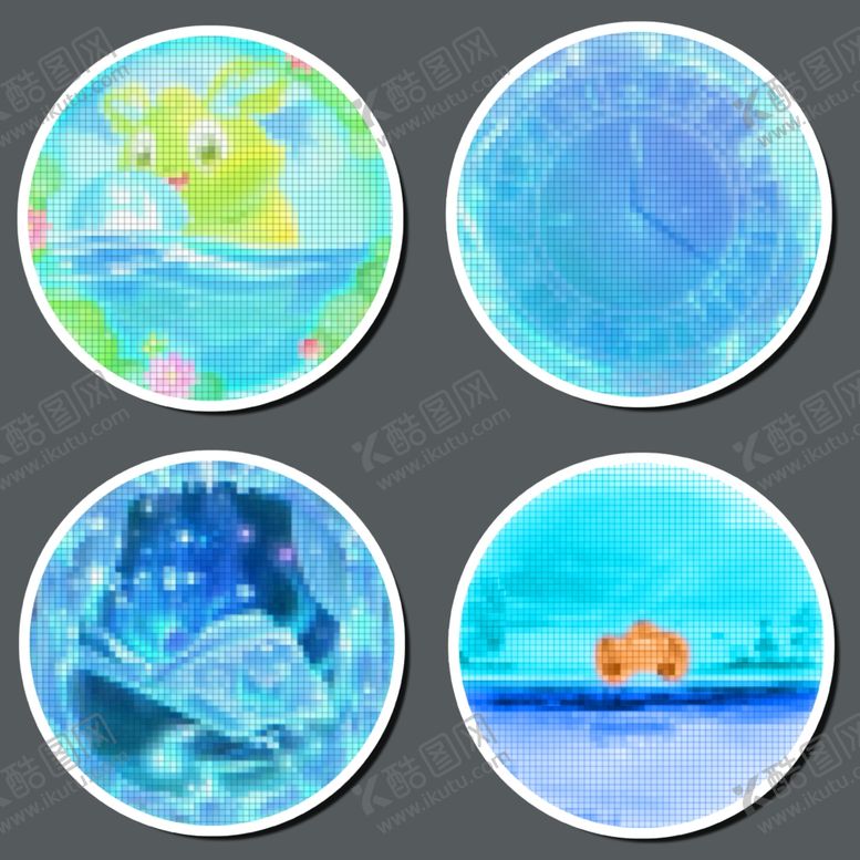编号：88052702160454396326【酷图网】源文件下载-像素风贴纸设计