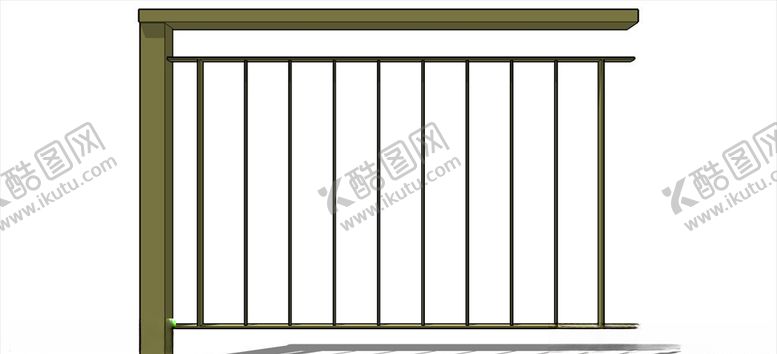 编号：90571009180535054828【酷图网】源文件下载-铁栅栏护栏围栏室外模型