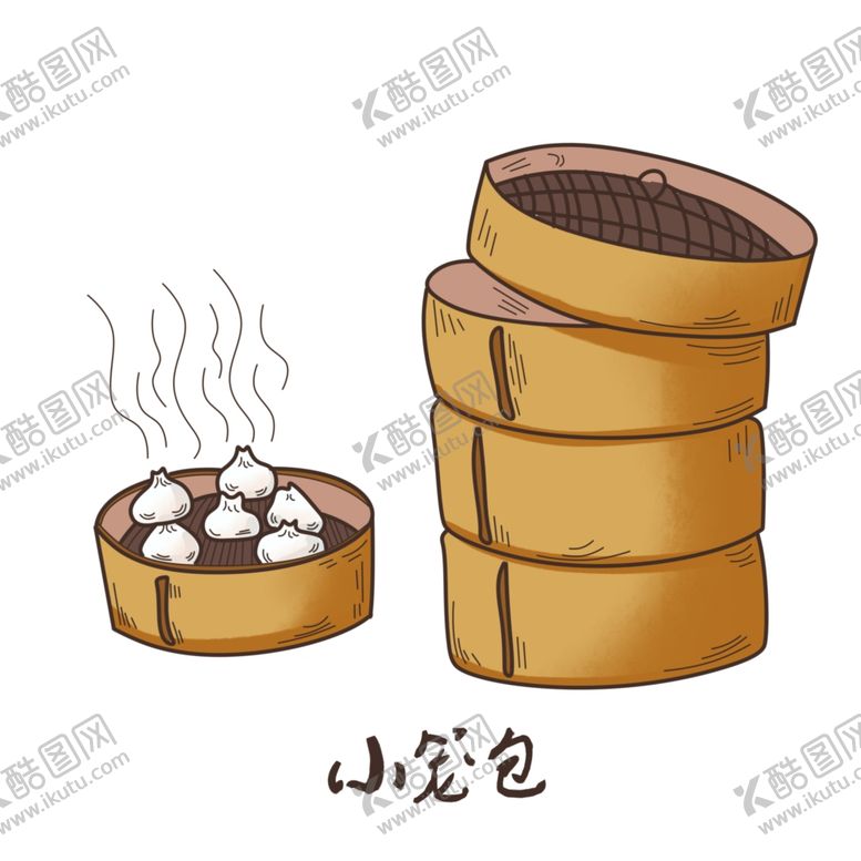 编号：35805105050509061040【酷图网】源文件下载-小笼包插画