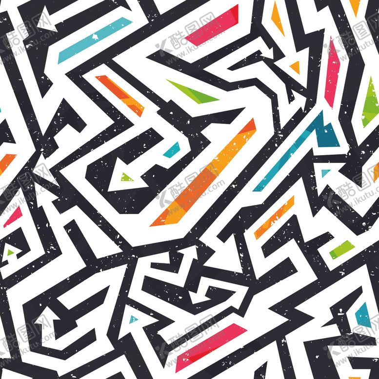 编号：88427009302028594427【酷图网】源文件下载-扎染数码印花图案素材