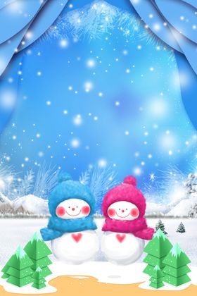 两个雪人宝宝
