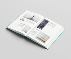 书籍样机打开本杂志画册设计展示本折页