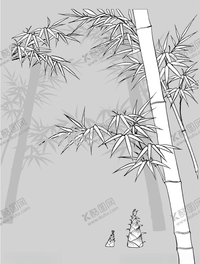 编号：29310109200410122622【酷图网】源文件下载-日本线描植物花卉矢量素材