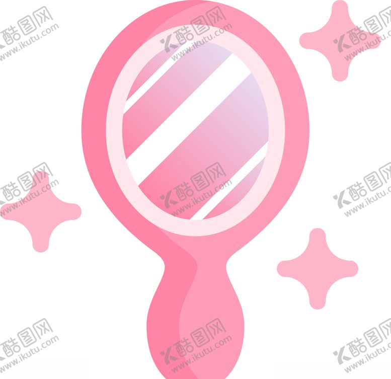 编号：68033105152051469115【酷图网】源文件下载-矢量粉色化妆镜