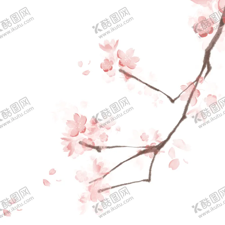 编号：15274809171027429601【酷图网】源文件下载-手绘杏花