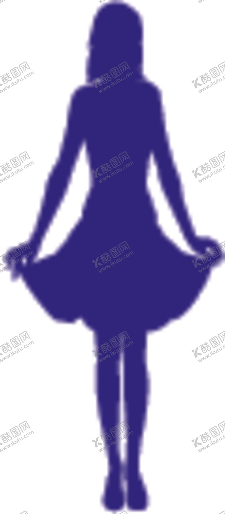 编号：84194107031250387086【酷图网】源文件下载-时尚美女剪影