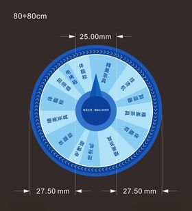 房地产活动抽奖转盘模板设计