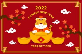 2022虎年大吉海报