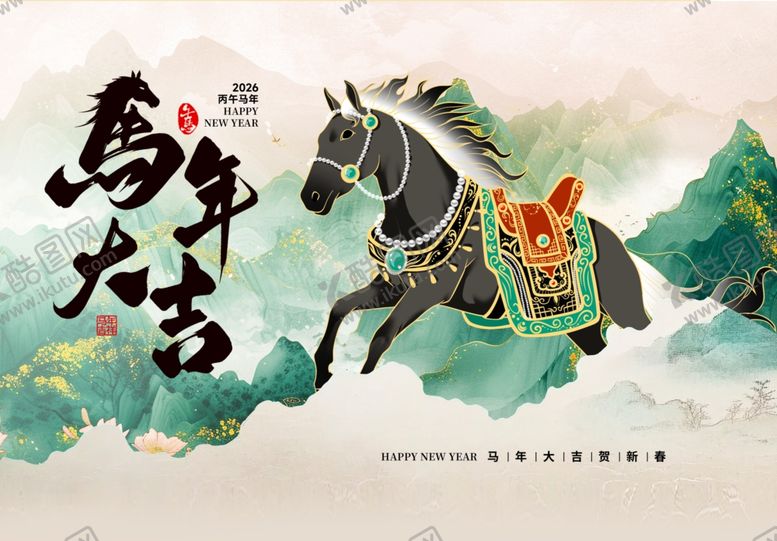 编号：91345904031602499018【酷图网】源文件下载-水墨奔马图