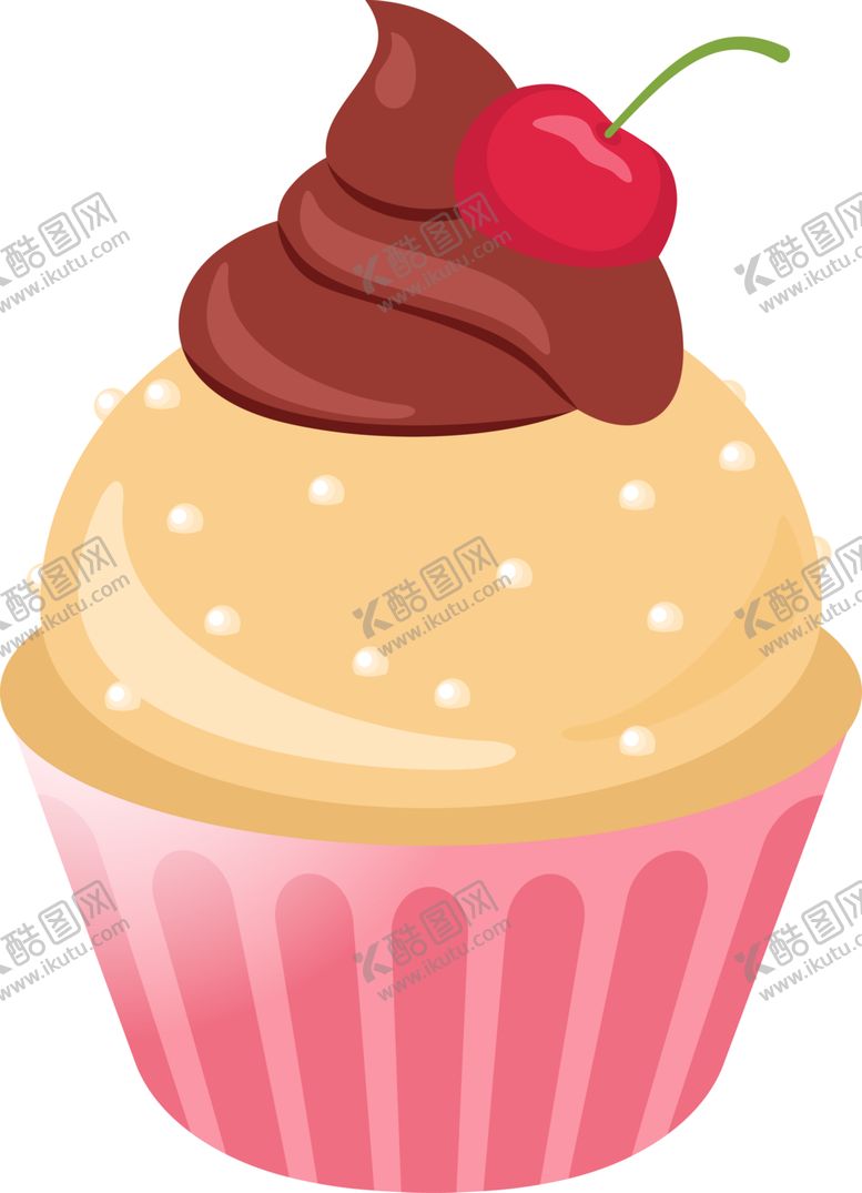 编号：50945202081236464535【酷图网】源文件下载-杯子蛋糕