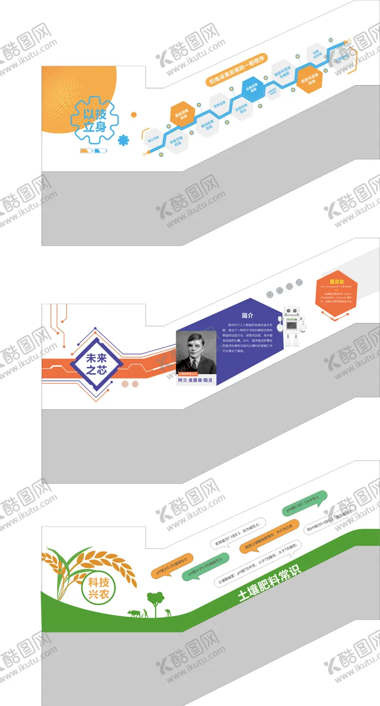 编号：15743709080254122294【酷图网】源文件下载-楼梯文化墙