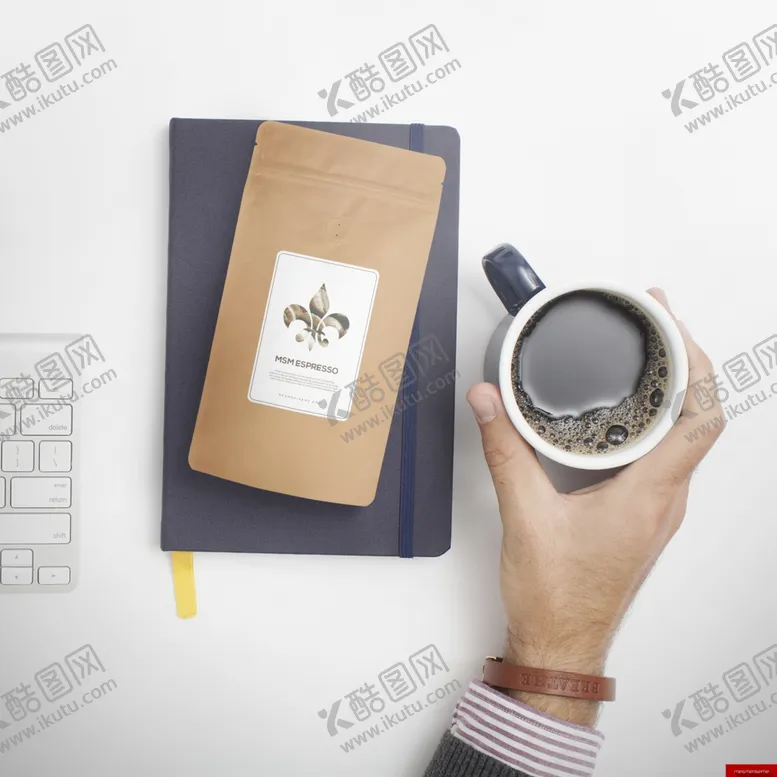 编号：15715906291139003007【酷图网】源文件下载-咖啡牛皮纸包装样机