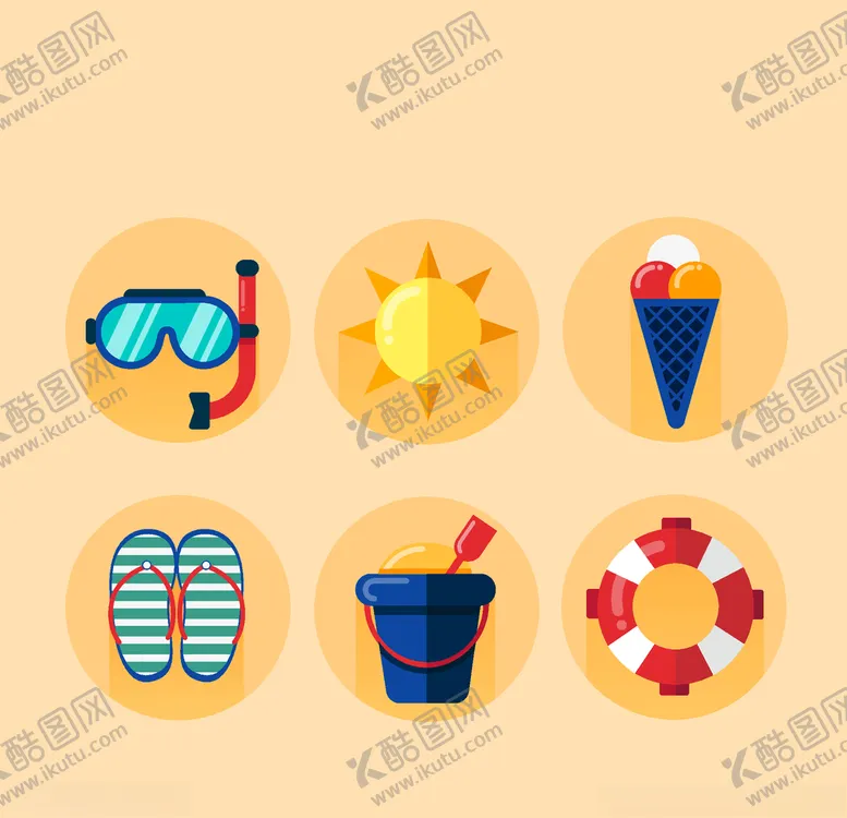 编号：70389910201327396217【酷图网】源文件下载-夏日元素