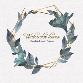 欧式花朵手绘矢量几何