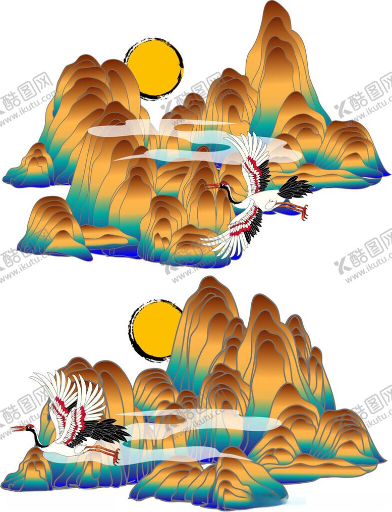 编号：75276511181847537299【酷图网】源文件下载-水墨风山水间人物动态图