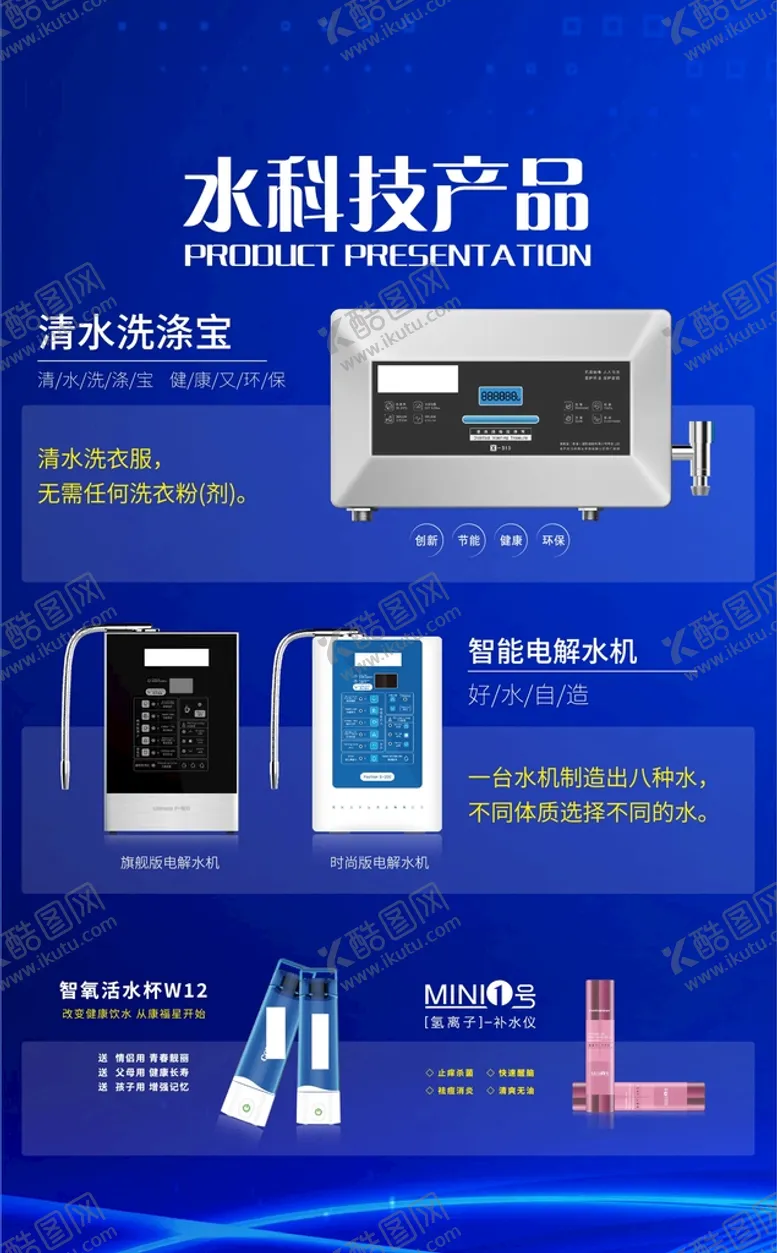 编号：54916709151424131450【酷图网】源文件下载-智能饮用水 设备海报