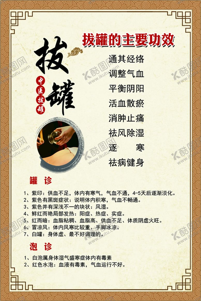 编号：15404410181451391832【酷图网】源文件下载-拔罐的功效