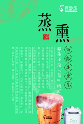 蒸熏海报