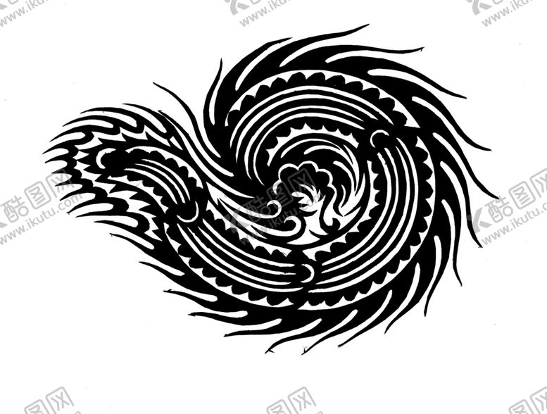 编号：07256309131323182370【酷图网】源文件下载-图腾剪纸