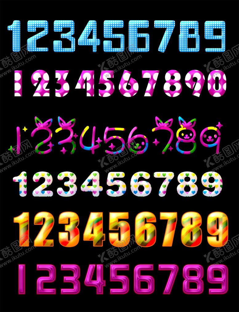 编号：34120909230842395895【酷图网】源文件下载-数字