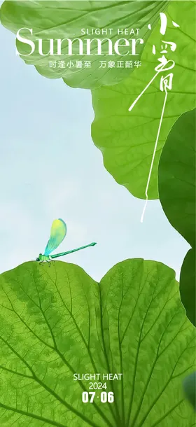 小暑节气海报