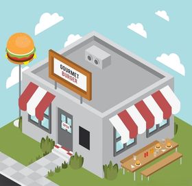 汉堡店