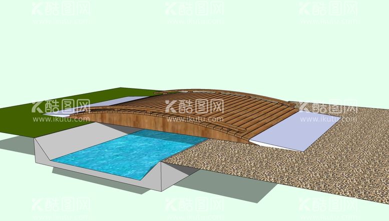 编号：30186512301755091915【酷图网】源文件下载-河流桥SU模型