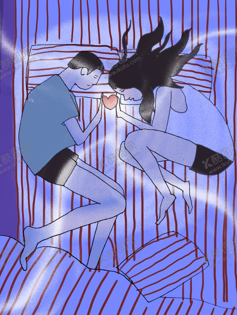 编号：42015907132350459488【酷图网】源文件下载-情侣插画