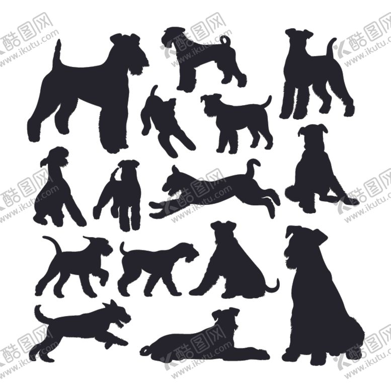 编号：82993709271403135850【酷图网】源文件下载-动物剪影