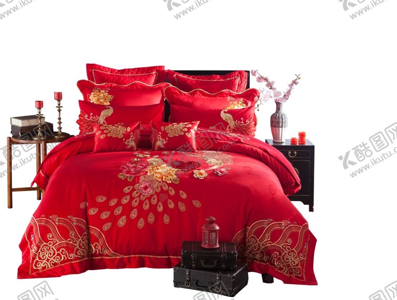 编号：42483909150015182734【酷图网】源文件下载-红色床