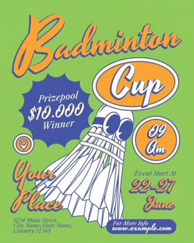 羽毛球赛事海报