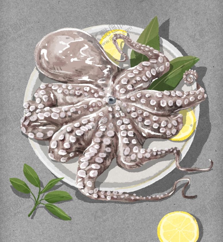 编号：82698807090802402789【酷图网】源文件下载-手绘海鲜插画海报