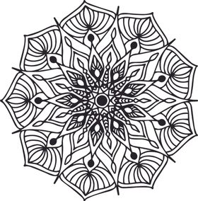 曼陀罗花纹