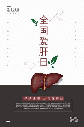 全国爱肝日海报
