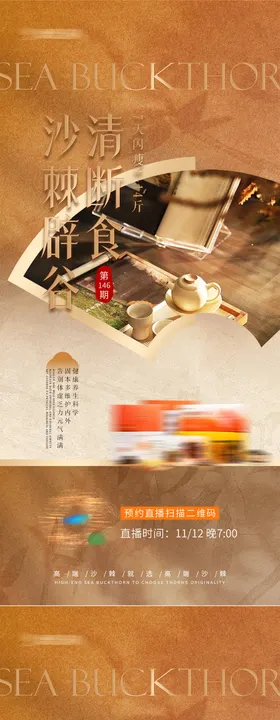 中式养生宣传海报