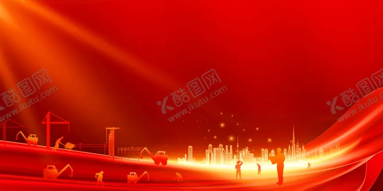 编号：45010801231707513546【酷图网】源文件下载-红色背景模板