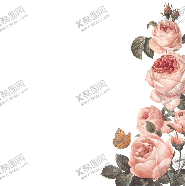 编号：12484110171038351022【酷图网】源文件下载-水彩花卉插画