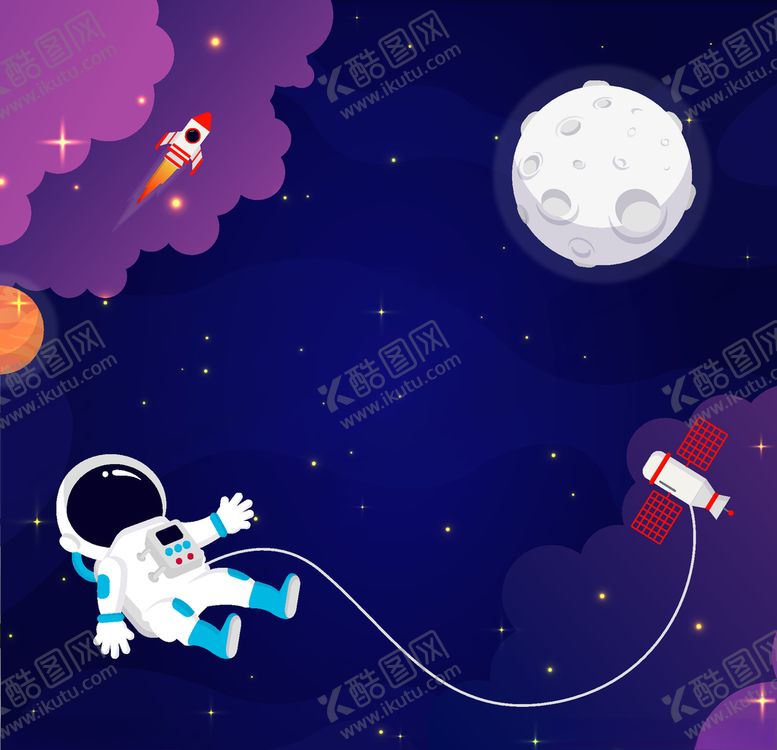 编号：71931204170111334357【酷图网】源文件下载-太空插画