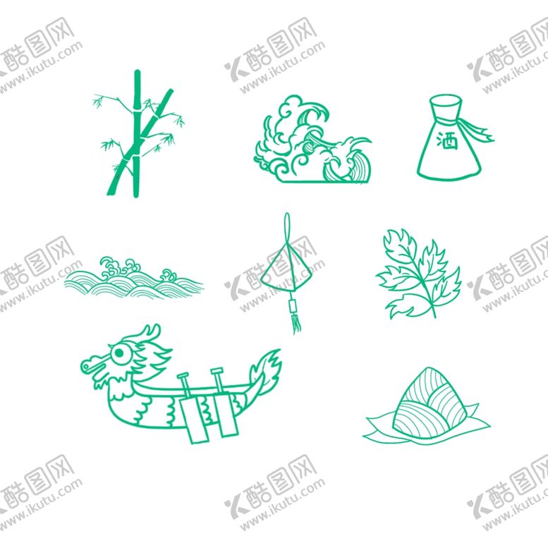编号：11677601162334474402【酷图网】源文件下载-龙舟粽子
