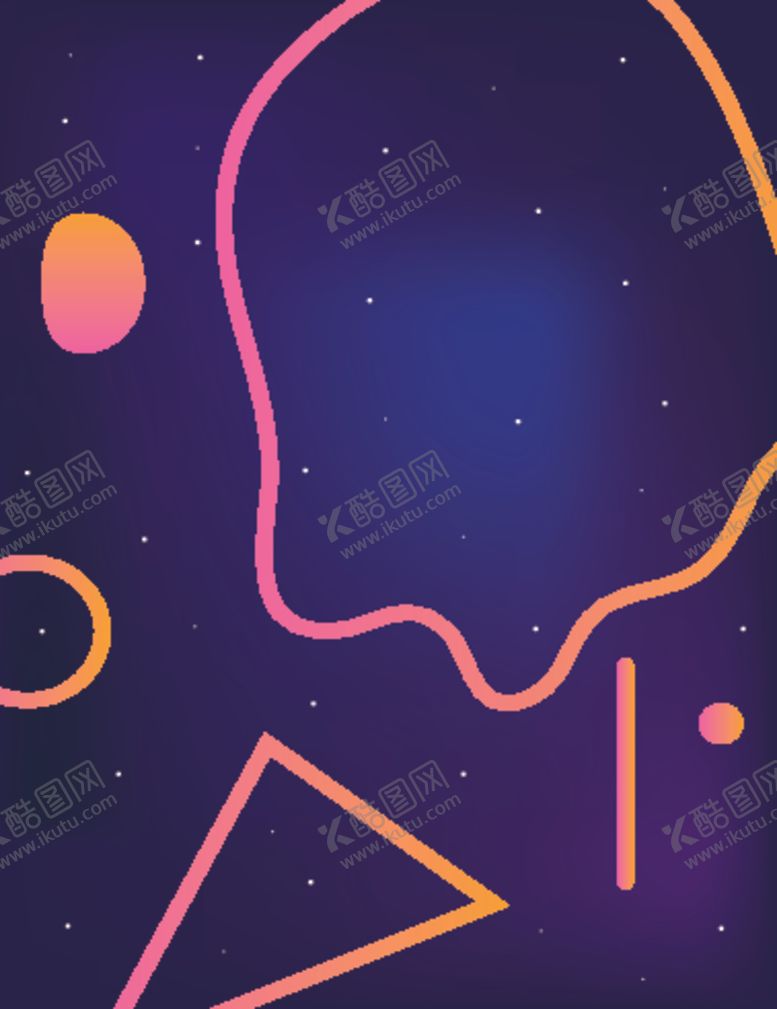 编号：83127007041953402728【酷图网】源文件下载-简约线条拼接海报