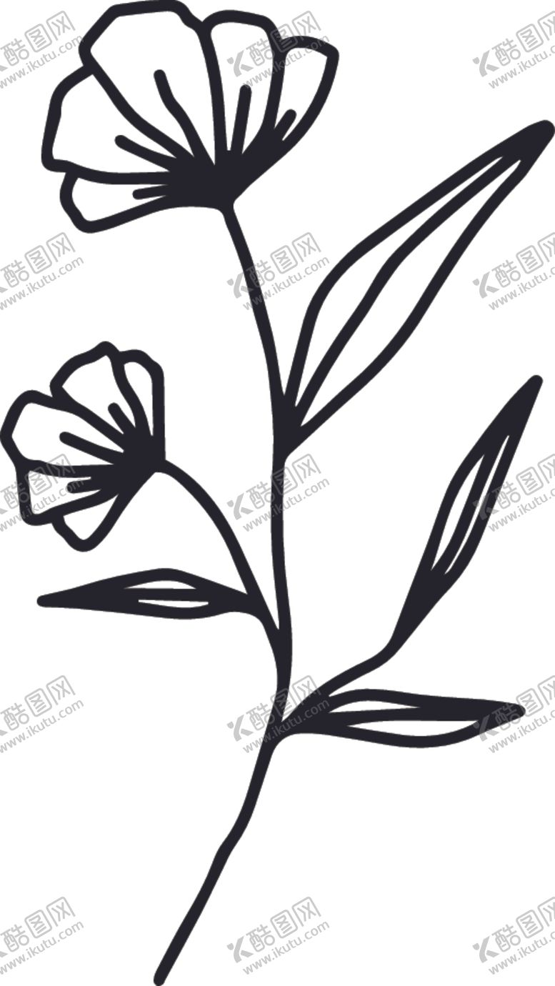 编号：44031610162124566085【酷图网】源文件下载-手绘植物
