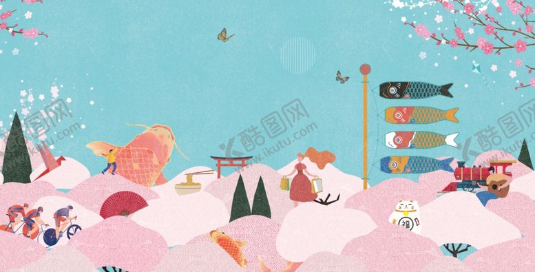 编号：47110504211744397971【酷图网】源文件下载-梦幻冬日动物雪景插画