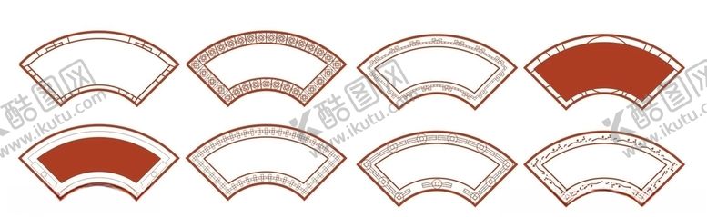 编号：46879709190700493599【酷图网】源文件下载-中式古风扇面元素