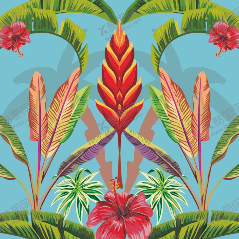 编号：46227710020217359080【酷图网】源文件下载-丛林花纹