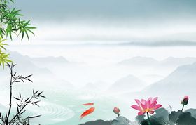 荷花背景