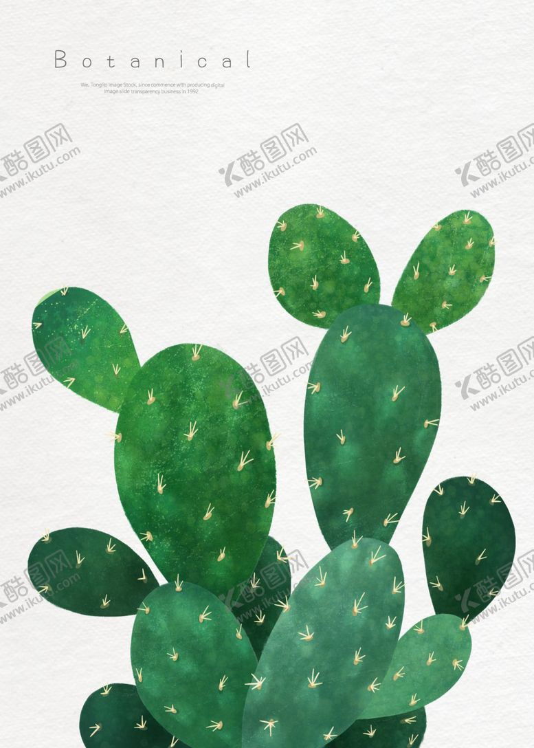 编号：93278609212122237527【酷图网】源文件下载-手绘绿色植物插画线稿图片