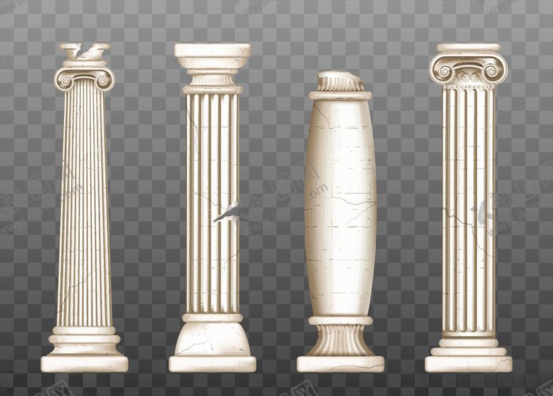 编号：44156410050552257337【酷图网】源文件下载-欧式石柱