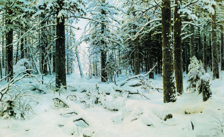 编号：78884809230453212273【酷图网】源文件下载-希施金树林风景油画