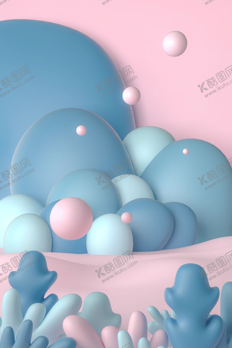 编号：88651810220521378410【酷图网】源文件下载-C4D创意电商场景